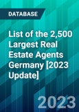 List of the 2,500 Largest Real Estate Agents Germany [2023 Update]- Product Image